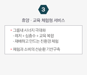 3. 휴양,교육 체험형 서비스